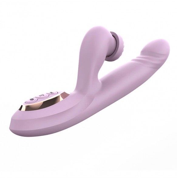 DIBE - Fairy Wand Thrusting Rotating Vibrator (Chargeable - Purple)